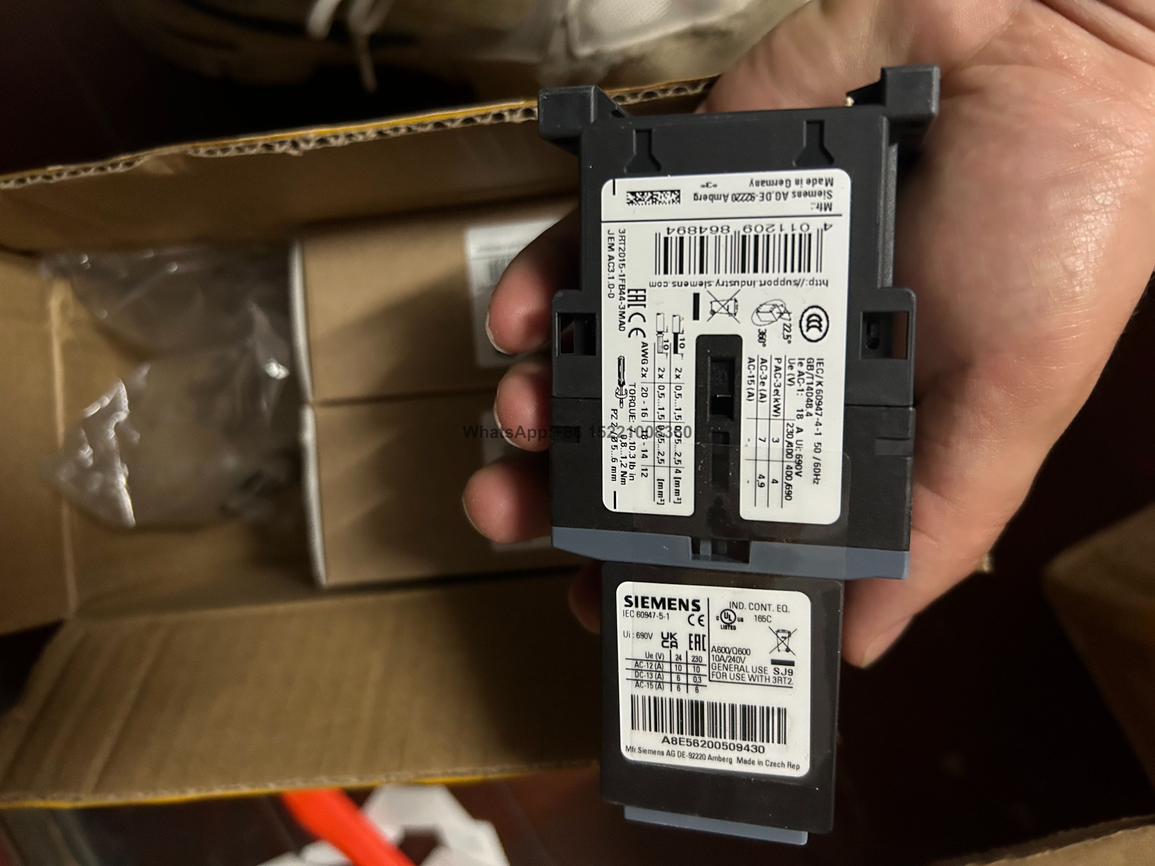 Siemens 3RT2015-1FB44-3MA0-Промышленные контакторы