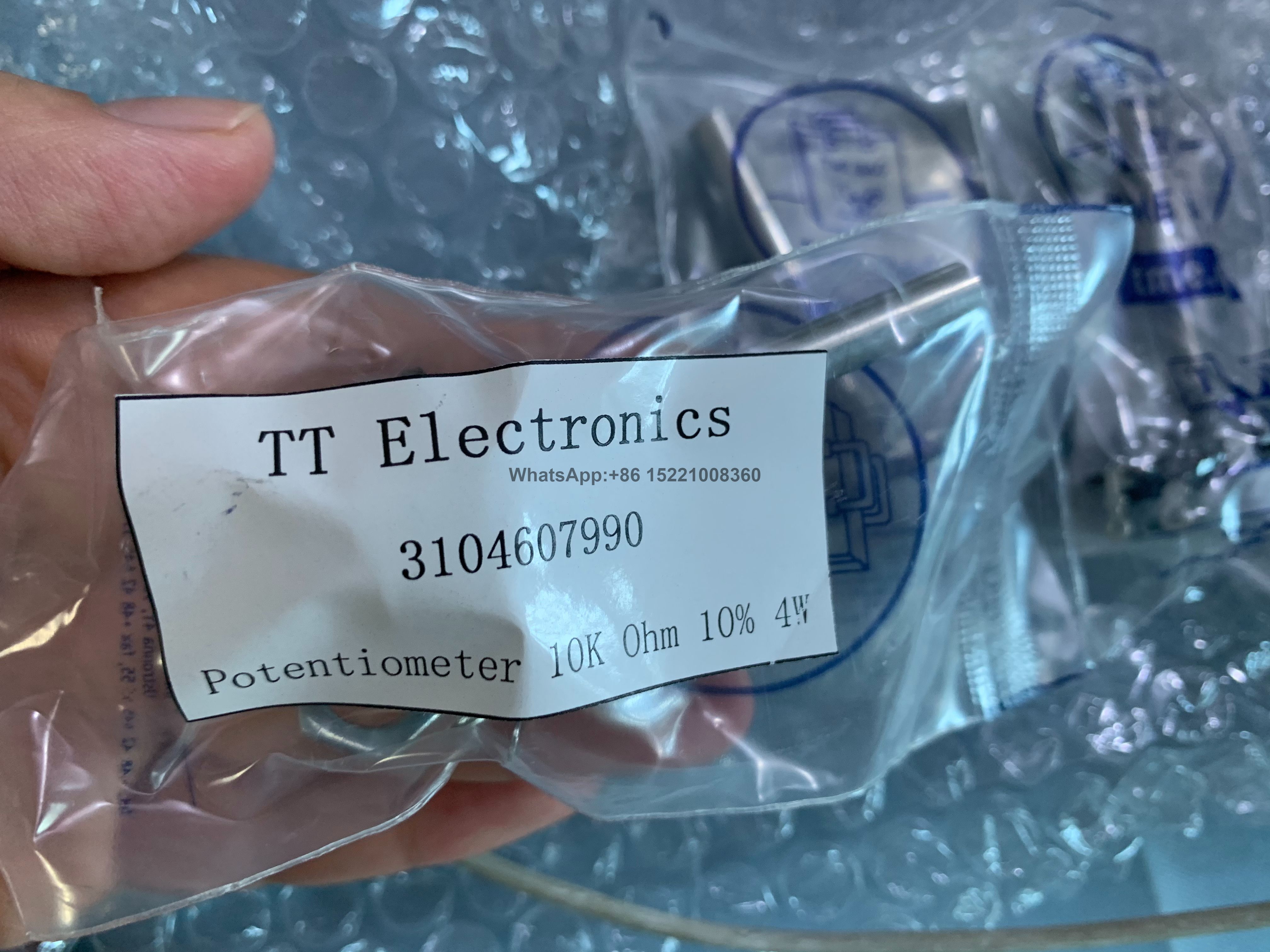 TT Electronics 4 WATT проволочный потенциометр, 10 кум 3104607990 