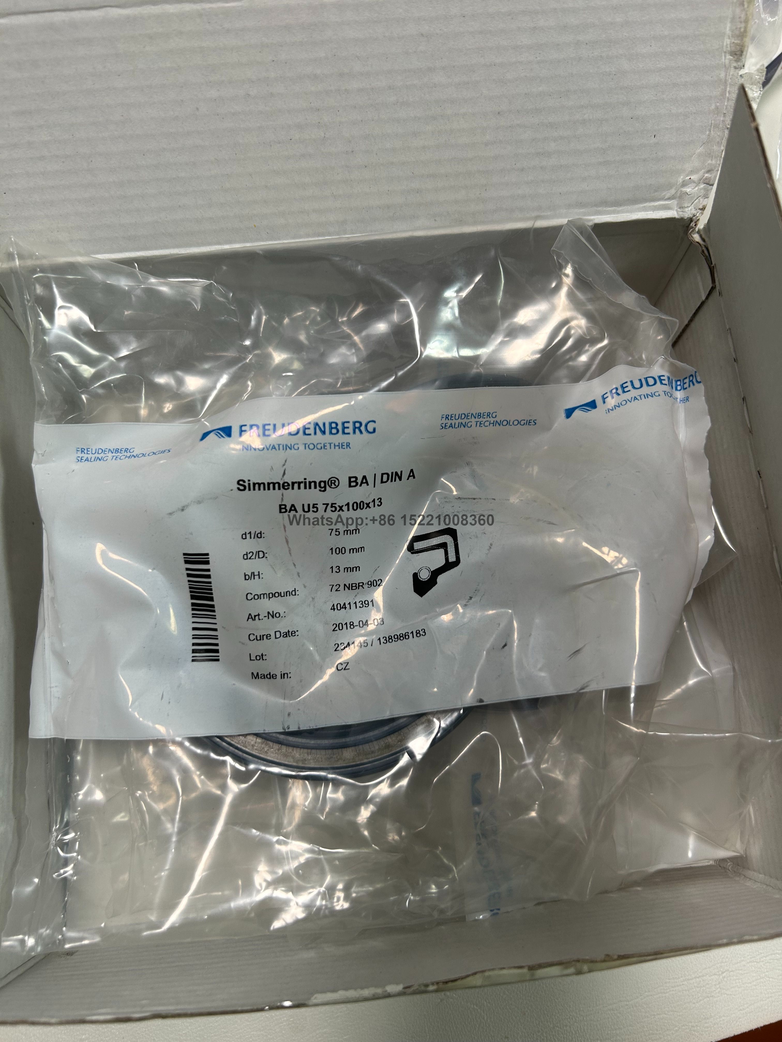 Freudenberg Simmerring BAU5 75 X 100 X 13 мм 72 NBR 902 SP(40411391) сальник